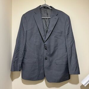 Men’s DKNY Brand Grey Colour Office Work Professional Wool Blazer Coat Size: 46R